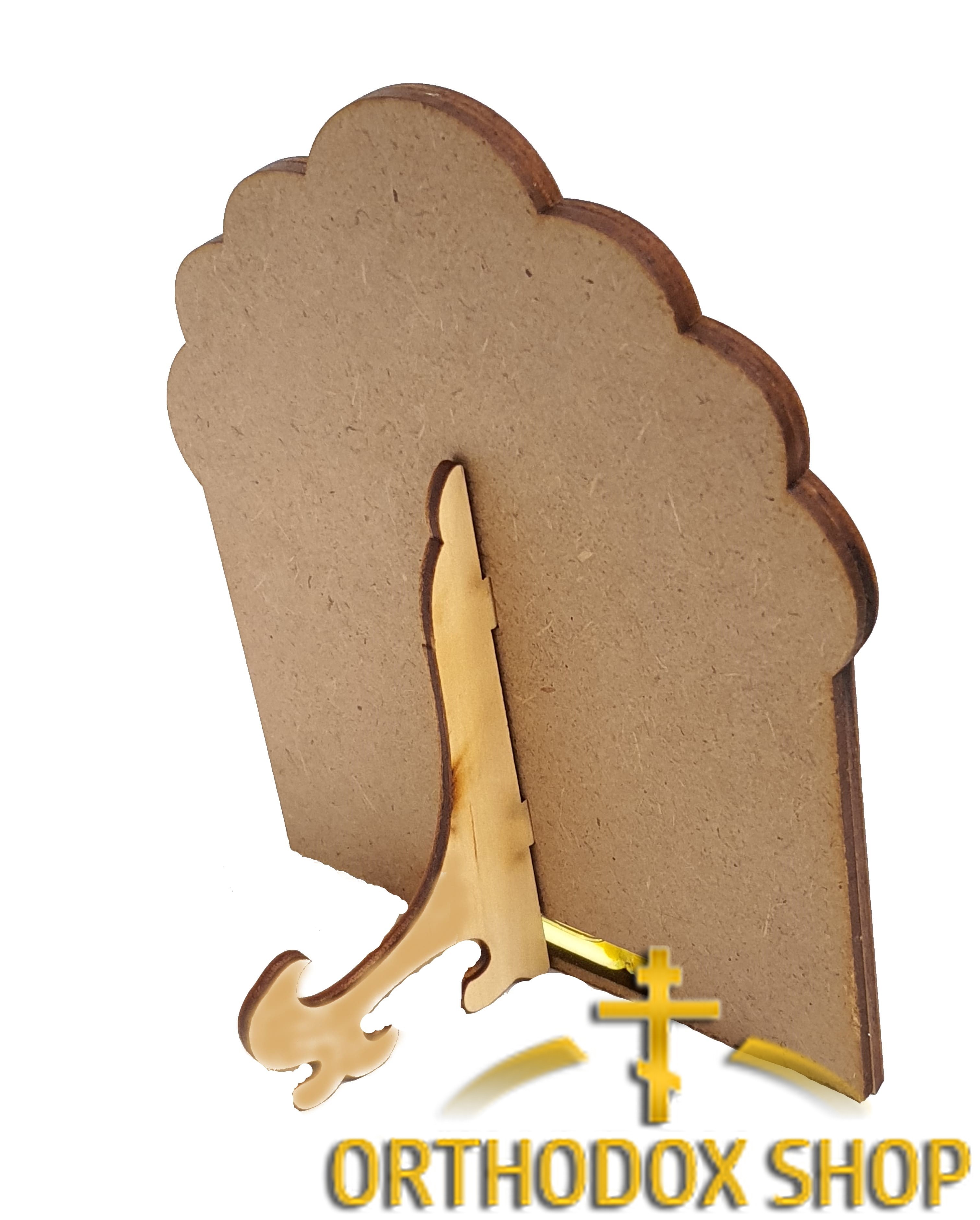 Ikone Segen für zu Hause Christus Pantokrator, mit Holzständer, Geweiht Ikone Segen für zu Hause Christus Pantokrator, mit Holzständer, Geweiht